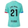 Original Trikotsatz FC Barcelona F. DE Jong 21 Ausweichtrikot 2023-24 Für Kinder